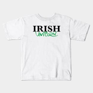 Irish Unicorn Kids T-Shirt